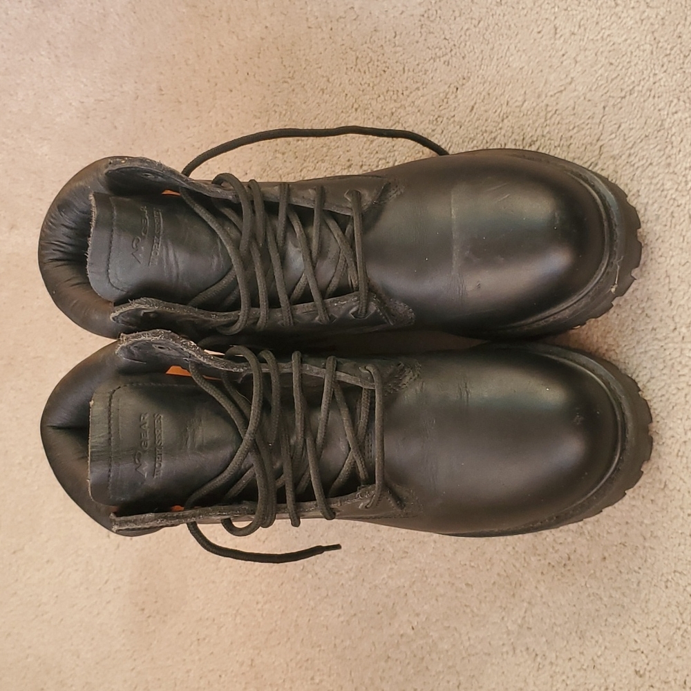 Mgear Steel Toe workboots, Oil Resistant, Men's sz 8 or women's sz 10, Black